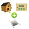 Kit Poulailler Cémani L Noir 4 à 6 Poules Avec Portier Zen Farm Autonome Et Trappe Taille Medium -Poulailler Boutique bundle c maninoir 1