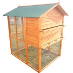 Pigeonnier En Bois 12 Pigeons Huppé Toit Shingle Vert -Poulailler Boutique dfb013 3