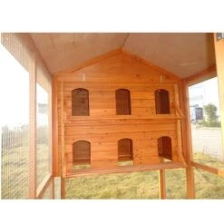 Pigeonnier En Bois 12 Pigeons Huppé Toit Shingle Vert -Poulailler Boutique dfb013 50