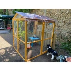 Grand Parc Grillagé Pour Poulailler Vorwerk -Poulailler Boutique extension poulailler gournay amenage voliere cote