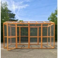 Enclos Grillagé Pour Volailles Bois 300x143x173,5cm 12 Enclos Grillagé Pour Volailles Bois 300x143x173,5cm -Poulailler Boutique grand enclos grillage d exterieur en bois 300x143 cm vue 4