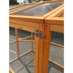 Enclos Grillagé Pour Volailles Bois 300x143x173,5cm 13 Enclos Grillagé Pour Volailles Bois 300x143x173,5cm -Poulailler Boutique grand enclos grillage d exterieur en bois 300x143 cm vue 5