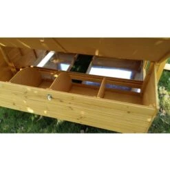 Poulailler Cémani XXL Toit Shingle Noir 15 à 18 Poules -Poulailler Boutique grand poulailler bassette xxl 15 18 poules vue pondoir 1