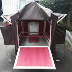 Housse De Protection Pluie Poulailler Deluxe 11 Housse De Protection Pluie Poulailler Deluxe -Poulailler Boutique housse protectrice poulailler deluxe arriere ouvert