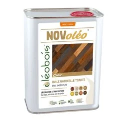 Huile De Lin Poule Novoléo Color Teintée Rouge 1L - Oléobois