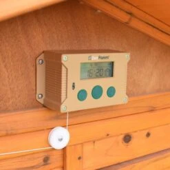 Kit Poulailler Vorwerk 10 à 12 Poules Avec Portier Zen Farm Autonome Et Trappe Taille Medium -Poulailler Boutique installation portier automatique poulailler zen farm vert 7