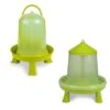 Gaun Kit Eco Vert 5/6 Poules Abreuvoir 8L Et Mangeoire 8Kg à Pieds -Poulailler Boutique kit poulailler abreuvoir 8l mangeoire 8kg vert gaun