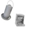 Gaun Kit Anti Nuisible 2 Poules Abreuvoir 4L Et Mangeoire 5Kg -Poulailler Boutique kit poulailler anti nuisible 2p