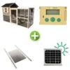 Kit Poulailler Brahma 6 à 8 Poules Bois FSC Avec Portier Zen Farm Autonome Solaire Et Trappe Taille Medium