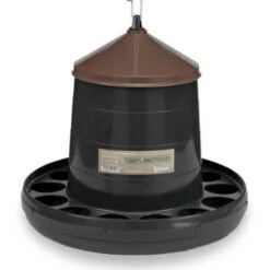 Gaun Kit Plastique Recyclé 7/8 Poules Abreuvoir 10L Et Mangeoire 12Kg -Poulailler Boutique mangeoire plastique recycle 12kg