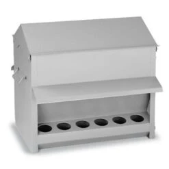 Kit Pro 15 Poules Abreuvoir 30L Et Mangeoire 18Kg 7 Kit Pro 15 Poules Abreuvoir 30L Et Mangeoire 18Kg -Poulailler Boutique mangeoire poule tremie exterieure galvanisee 18 kg gaun 1