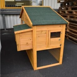 Poulailler Orava Toit Shingle Ouvrant 2 à 4 Poules -Poulailler Boutique orava vue face gauche