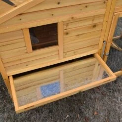 Poulailler Orava Toit Shingle Ouvrant 2 à 4 Poules -Poulailler Boutique orava vue tiroir d jection