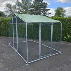 Porte Universelle 1,70x0,75m Pour Enclos Poulailler Parc Grillagé Renforcé -Poulailler Boutique porte laterale pour parc a poules cote