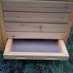 Poulailler Bantam L 1 à 2 Poules Toit Shingle 10 Poulailler Bantam L 1 à 2 Poules Toit Shingle -Poulailler Boutique poulailler 1 a 2 poules bois bantam l tiroir ouvert