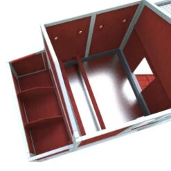 Poulailler Ardennais 6 à 8 Poules Toit Shingle -Poulailler Boutique poulailler ardennais toit shingle 6 8 poules vue interieur pondoir