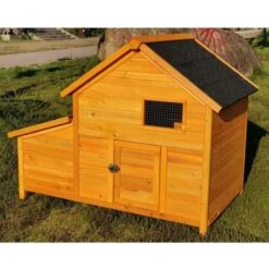 Poulailler Bantam XL Toit Shingle 2 à 4 Poules -Poulailler Boutique poulailler bantam xl shingle noir vue face ferme
