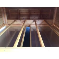 Poulailler Cémani XXL Toit Shingle Noir 15 à 18 Poules -Poulailler Boutique poulailler bassette xxl toit noir 15 18 poules vue interieur