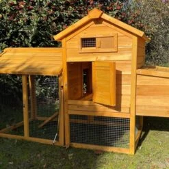 Poulailler Bréda S 1 à 2 Poules Toit Bois -Poulailler Boutique poulailler bois breda s ouvert