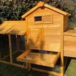 Poulailler Bréda S 1 à 2 Poules Toit Bois -Poulailler Boutique poulailler bois breda s tiroir