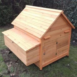 Poulailler Cémani XL Toit Bois 6 à 10 Poules 21 Poulailler Cémani XL Toit Bois 6 à 10 Poules -Poulailler Boutique poulailler bois cemani xl 6 8 poules arriere ferme