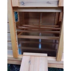 Poulailler Cémani XL Toit Bois 6 à 10 Poules 29 Poulailler Cémani XL Toit Bois 6 à 10 Poules -Poulailler Boutique poulailler bois cemani xl 6 8 poules vue entree