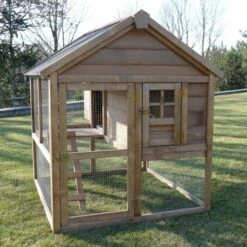 Poulailler Boutique -Poulailler Boutique poulailler bois fsc plymouth 2 4 poules profil