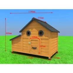 Poulailler Burma 2 à 4 Poules Toit Shingle Ouvrant -Poulailler Boutique poulailler burma 2 a 4 poules dimensions