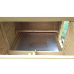 Poulailler Cémani S Toit Bois 2 Poules -Poulailler Boutique poulailler cemani s 2 poules vue interieur