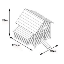 Poulailler Cémani XL Toit Bois 6 à 10 Poules 33 Poulailler Cémani XL Toit Bois 6 à 10 Poules -Poulailler Boutique poulailler cemani xl landais dimensions