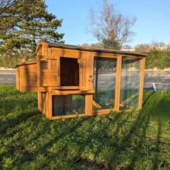 Poulailler Chabo Toit Shingle 2 à 4 Poules -Poulailler Boutique poulailler chabo vue tout ouvert 1