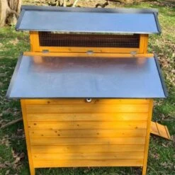 Poulailler Farmer XL Toit En Tôle Ouvrant 6 à 10 Poules Bois FSC -Poulailler Boutique poulailler farmer xl toit tole cote