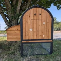 Poulailler Finlandais Toit Tôle Isolé Ouvrable 4 à 8 Poules -Poulailler Boutique poulailler finlandais toit tole isole 4 a 8 poules arriere