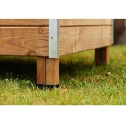 Poulailler Houdan XL Toit Shingle Noir 6 Poules Epicéa FSC -Poulailler Boutique poulailler houdan bois fsc pieds 1