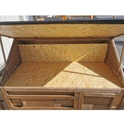 Poulailler Plymouth Toit Shingle Ouvrant 4 à 6 Poules Bois FSC -Poulailler Boutique poulailler plymouth bois fsc toit ouvert 1