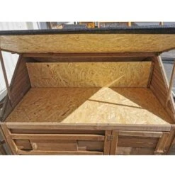 Poulailler Plymouth Toit Shingle Ouvrant 4 à 6 Poules Bois FSC Avec Extension Parc Grillagé -Poulailler Boutique poulailler plymouth bois fsc toit ouvert 3