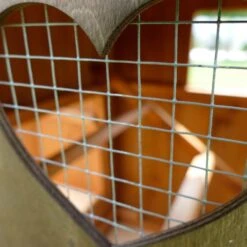 Poulailler Roulotte Toit Tôle 6 à 10 Poules Mobile 27 Poulailler Roulotte Toit Tôle 6 à 10 Poules Mobile -Poulailler Boutique poulailler roulotte vue fenetre grillagee