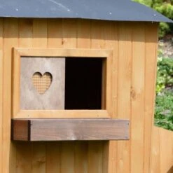 Poulailler Roulotte Toit Tôle 6 à 10 Poules Mobile 28 Poulailler Roulotte Toit Tôle 6 à 10 Poules Mobile -Poulailler Boutique poulailler roulotte vue fenetre 1