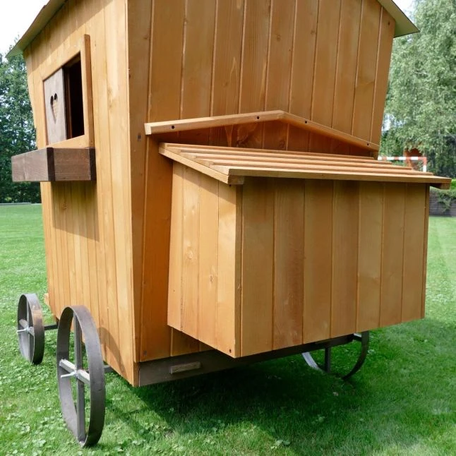 Poulailler Roulotte Toit Tôle 6 à 10 Poules Mobile 9 Poulailler Roulotte Toit Tôle 6 à 10 Poules Mobile – Image 7