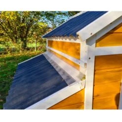 Poulailler Toit Renforcé M Toit Plastique 6 à 8 Poules -Poulailler Boutique poulailler toit renforce 6 a 8 poules detail toit