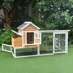 Poulailler Toit Renforcé S Toit Plastique 4 à 6 Poules -Poulailler Boutique poulailler toit renforce s 4 a 6 poules ouvert 1