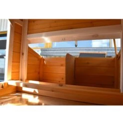 Poulailler Toit Renforcé S Toit Plastique 4 à 6 Poules -Poulailler Boutique poulailler toit renforce s vue interieur pondoir