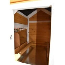 Poulailler Toit Renforcé S Toit Plastique 4 à 6 Poules -Poulailler Boutique poulailler toit renforce s vue porte