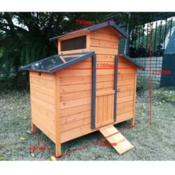Poulailler Farmer L Toit En Tôle Ouvrant 4 à 6 Poules Bois FSC -Poulailler Boutique poulailler farmer l bois fsc dimensions 1