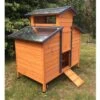 Poulailler Farmer L Toit En Tôle Ouvrant 4 à 6 Poules Bois FSC -Poulailler Boutique poulailler farmer profil avant