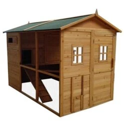 Poulailler Gournay Toit Shingle 10 à 12 Poules -Poulailler Boutique poulailler gournay 10 a 12 poules toit shingle vue profil avant 1