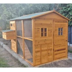 Poulailler Gournay Toit Shingle 10 à 12 Poules -Poulailler Boutique poulailler gournay 10 a 12 poules vue face