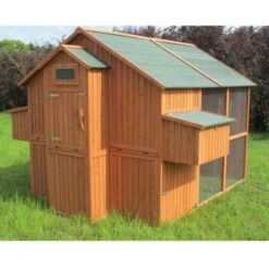 Poulailler Marans Toit Shingle 15 à 18 Poules -Poulailler Boutique poulailler marans vue face arriere