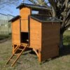 Poulailler Farmer L Toit Tôle Ouvrant 4 à 6 Poules Bois FSC Avec Rehausse -Poulailler Boutique poulialler farmer avec rehausse